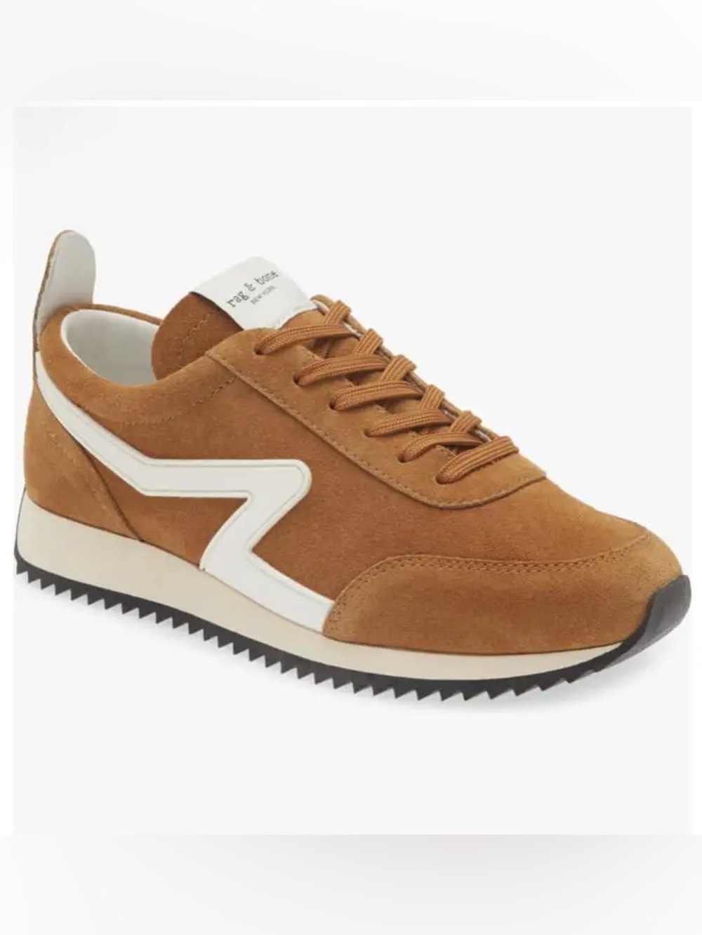 rag & bone Suede Sneakers in Tan with White Accent | Size 9